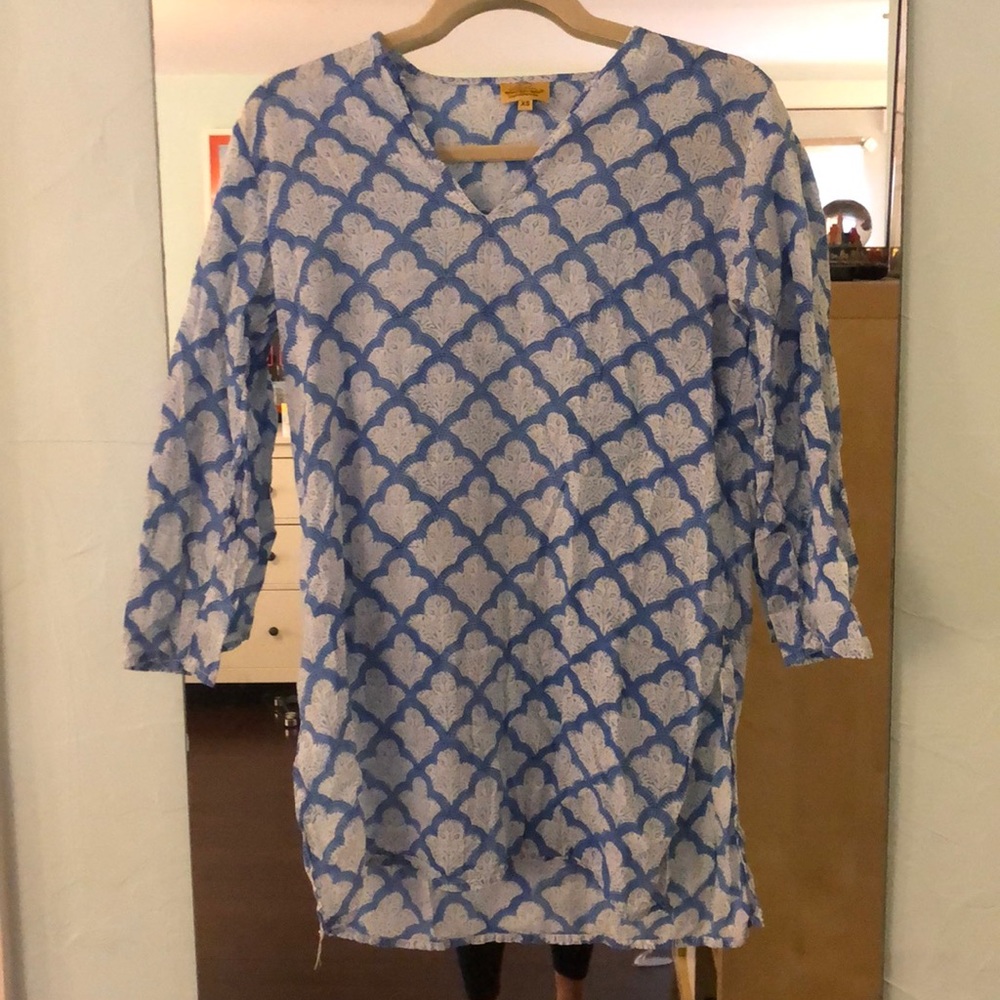 Roller Rabbit Jemina Kurta Beach Coverup